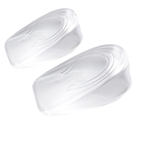 GEL gel height-increasing insoles, transparent and invisible shock-absorbing insoles for men and women, thick and thin models, half-length heel pads