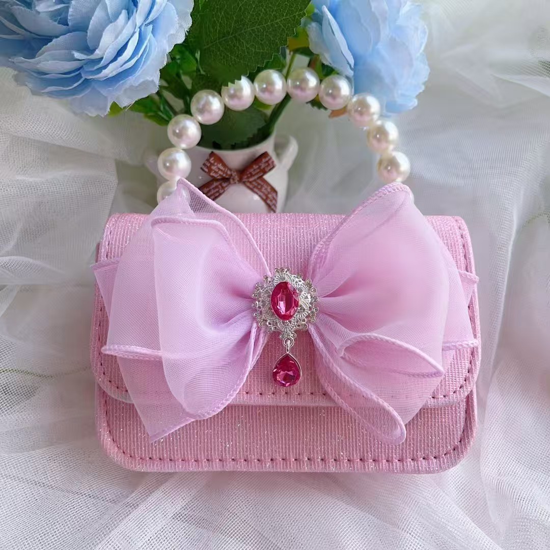Melody bow bolso de princesa bolso de perla bolso de Año Nuevo bolso de cambio accesorios cadena de hombro