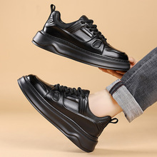 头层牛皮2025秋季新款男士休闲鞋真皮透气男款小白鞋板鞋皮鞋男鞋