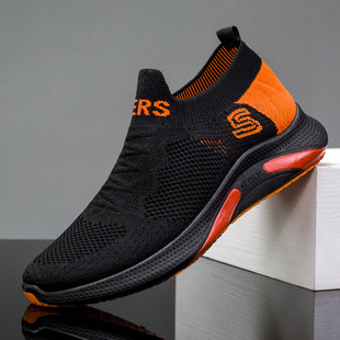 2025 new net red with men's shoes fly woven tide shoes fashion sneaker casual running shoes a generation of hair