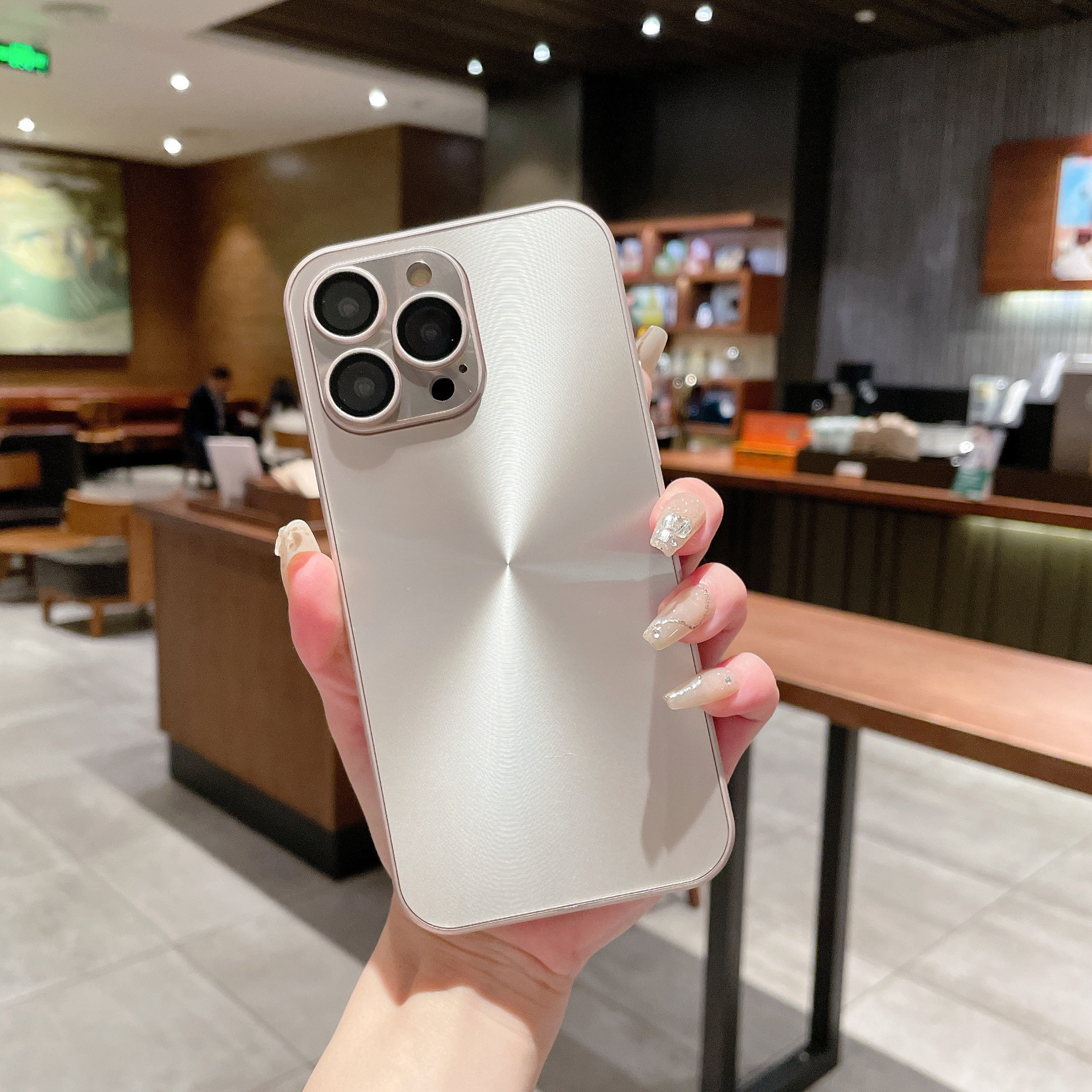 Patrón cd láser Aurora de sentido avanzado para iPhone14 Apple 16proMax funda para teléfono móvil 15 hombres y mujeres 13 simple