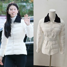 长期现货2025秋冬裴秀智同款轻薄白色收腰羽绒服女白鸭绒短款外套