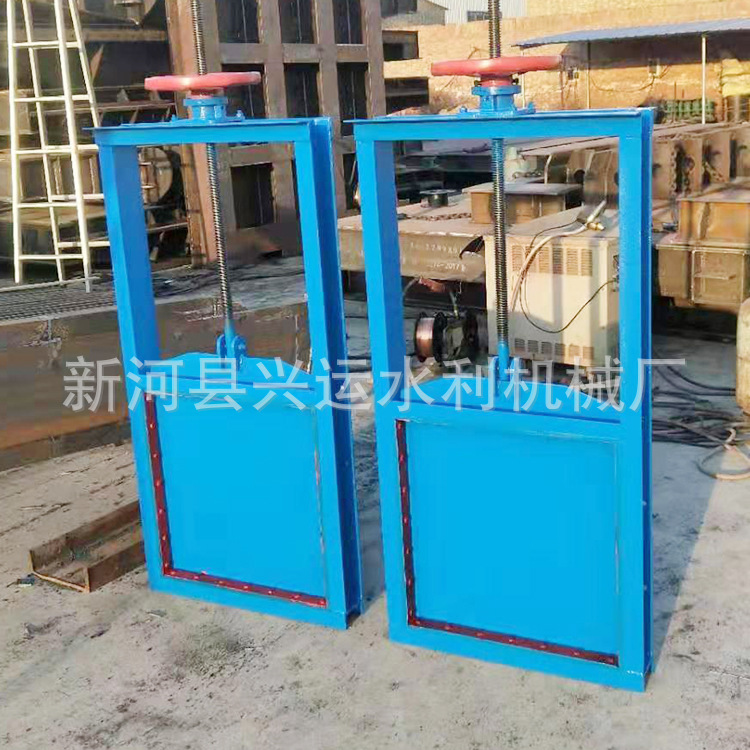 铸铁闸门机闸一体手动机门一体钢制渠道闸门手动插板阀铸铁闸板-阿里巴巴