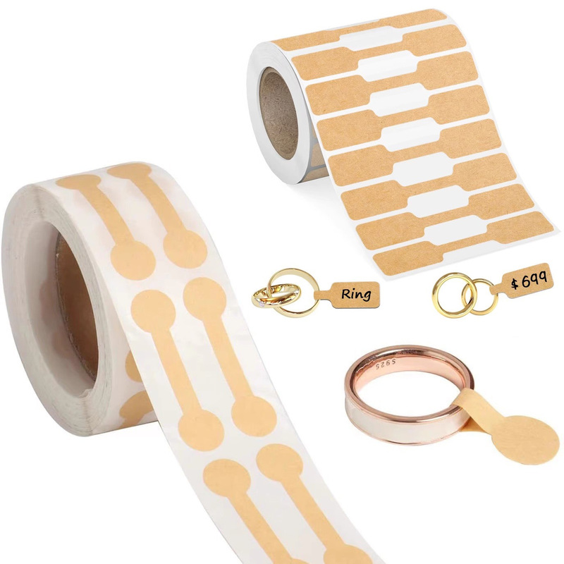 Jewelry stickers diy price commercial gift decoration handmade jewelry Kraft paper adhesive label