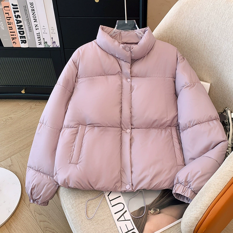Зимняя короткая дизайн-желтая пуховик с увеличенной толщиной, 2024 год, тренд сезона