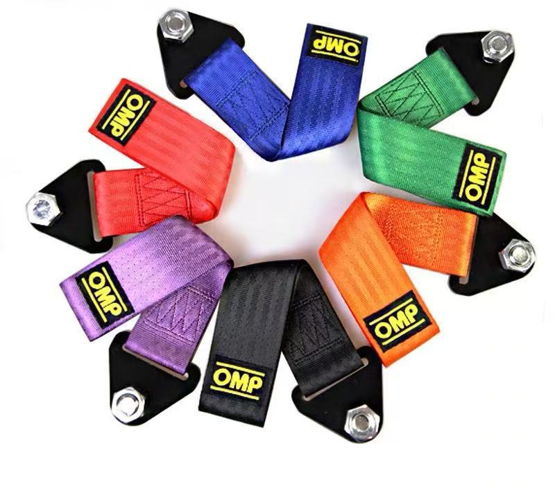 OMP Tow Strap Racing Towing Strap Bumper Decoration