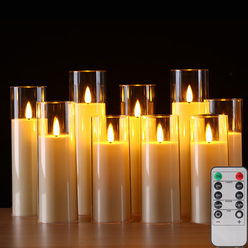 Electronic acrylic Christmas candle