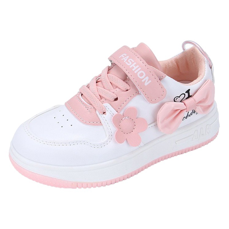 Zapatillas para niñas con lindas flores, estilo nuevo de primavera y otoño 2025, zapatos casuales para niñas mayores, zapatos para niñas al por mayor, estilo femenino.