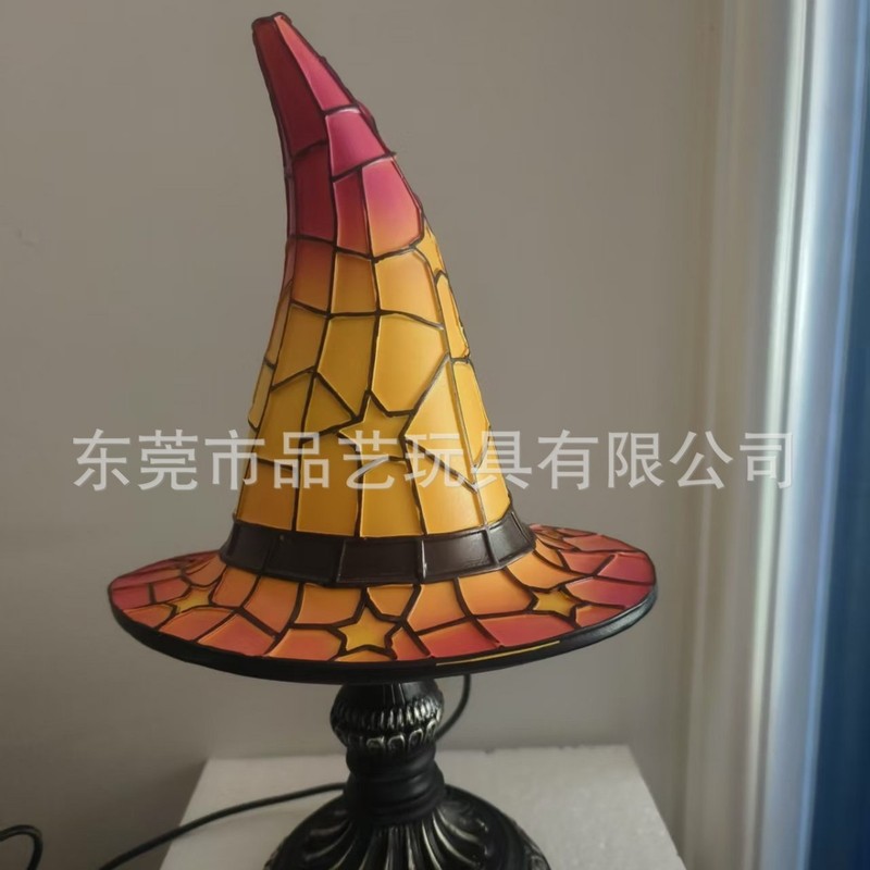 国境を越えた独立駅の新型ウィッチハットLamps創意家庭ゴシック式夜灯プレゼント女巫帽灯|undefined