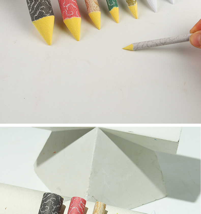 彩色素描纸擦笔3支装双头纸擦笔纸擦笔涂抹美术画笔涂抹笔卷纸笔详情14