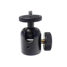 金属球形云台360°旋转三脚架云台1/4螺口转接单反相机GoPro配件