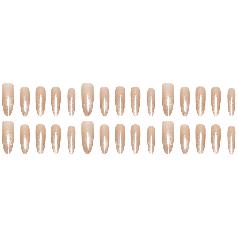 30 piezas de ojos de gato de tamaño dividido, piezas de armadura de uñas de uñas de moda desnuda, piezas de uñas nuevas simples, parches de uñas al por mayor