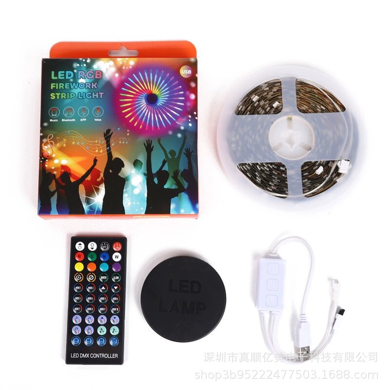 17 0,5 M + 1 1 M + 1 m plomo total 285 lámparas (dividida) rotación digital multifuncional 5050 lámpara de fuegos artificiales