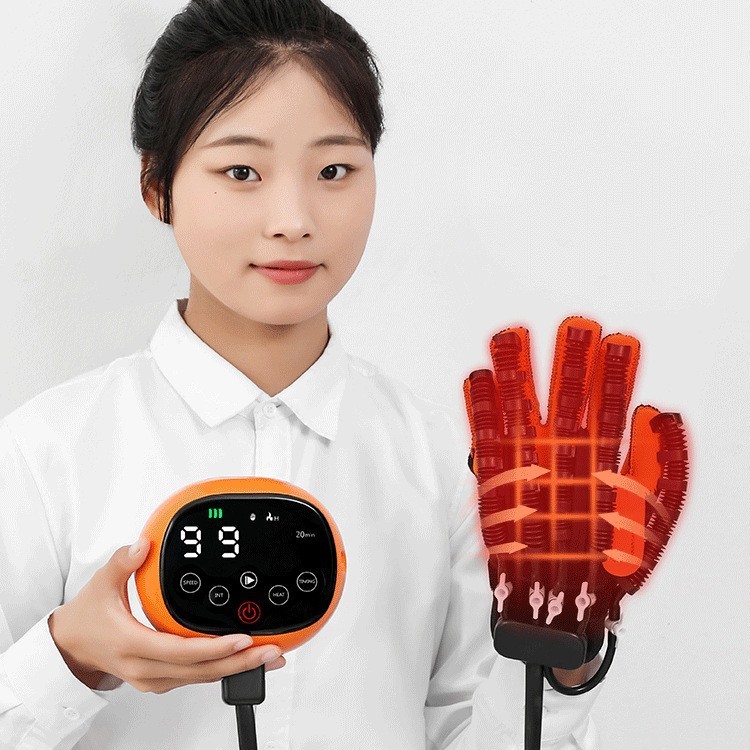 温湿布を備えたリハビリテーション手袋専用の越境電子商取引スマートロボットフィンガートレーナー|undefined