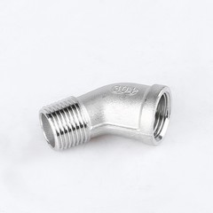 304 stainless steel 45° degree internal and external wire elbow internal and external thread thread buckle elbow water pipe gas joint accessories