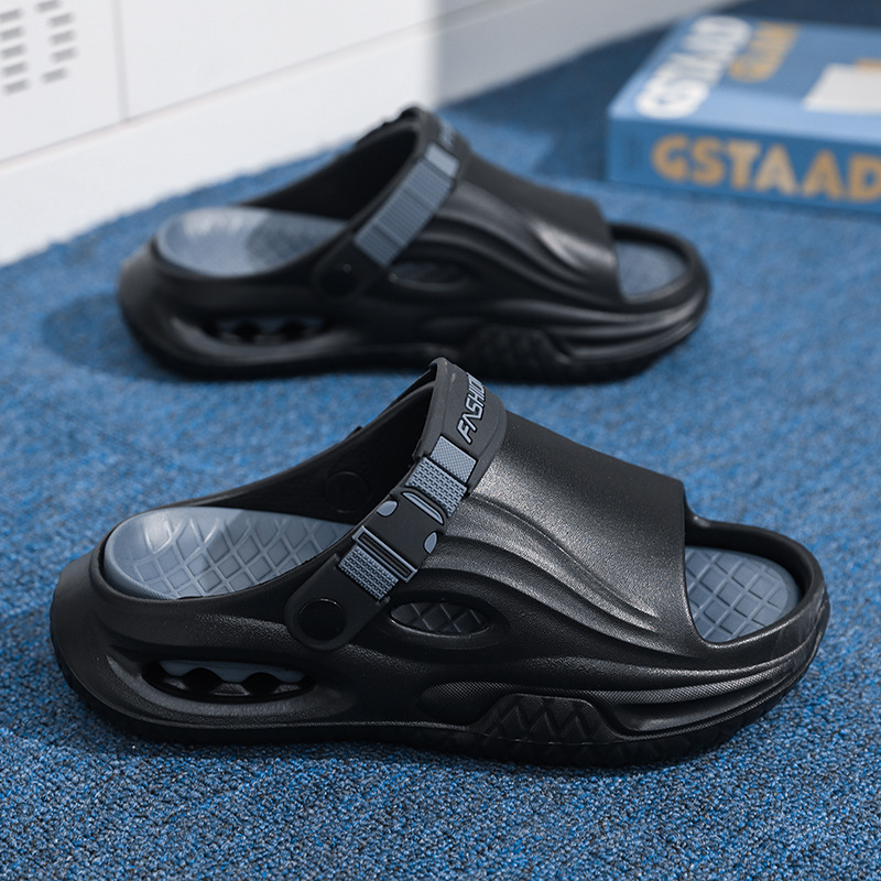 Herenslippers met zachte zool voor zomerse buitenactiviteiten, dikke waadschoenen van topkwaliteit voor op het strand, antislip sandalen voor diverse doeleinden in grote maten_voghion.com