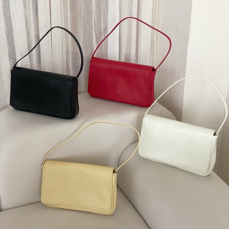 女性用本革バッグ 2025 新しいスタイルのシンプルな第一層牛革多用途ハイエンドレイジースタイルショルダーバッグ脇の下バッグ|undefined
