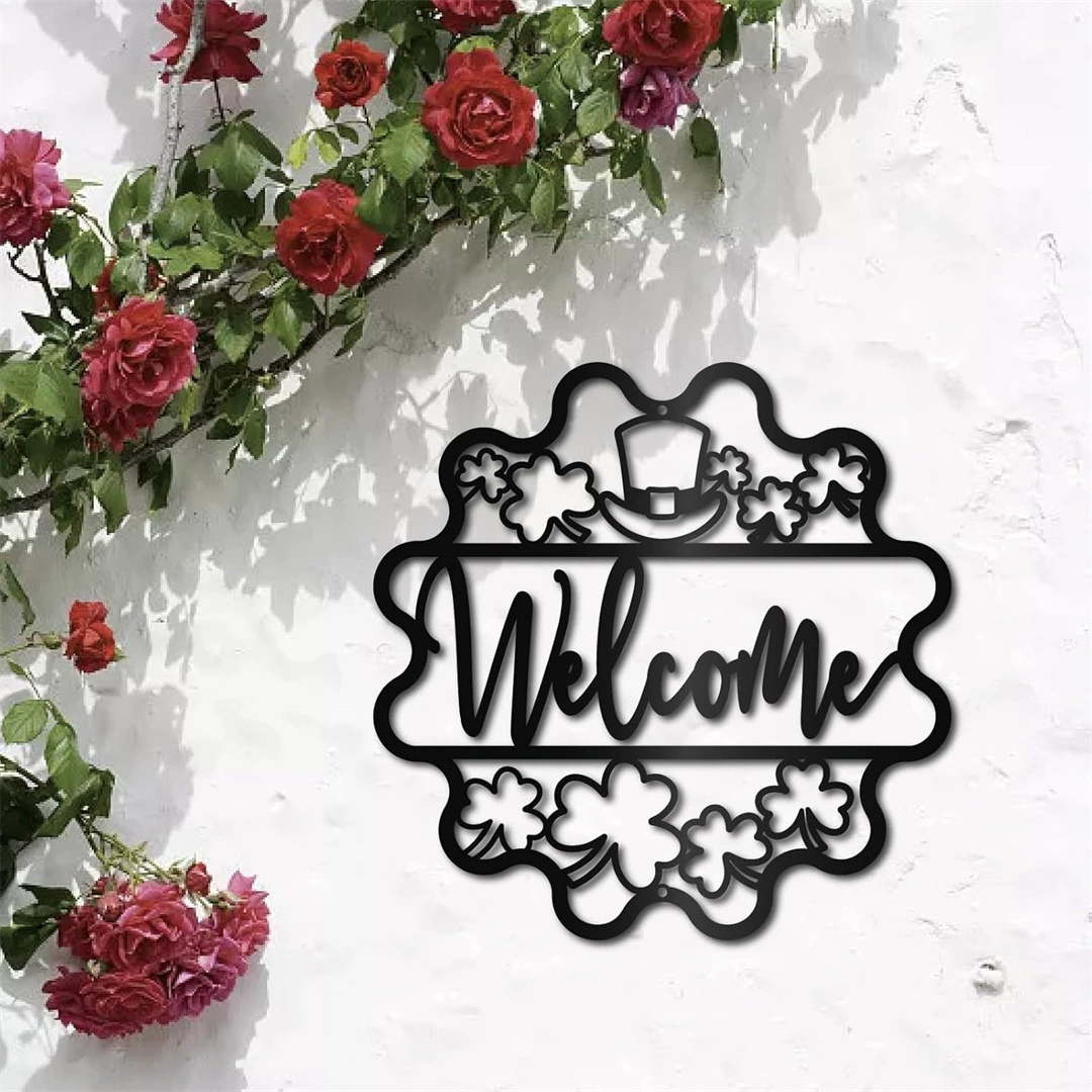 Кросс-бордерный бестселлер Amazon: новые товары, металлические силуэты из железа, декоративные настенные украшения, приветственное письмо.