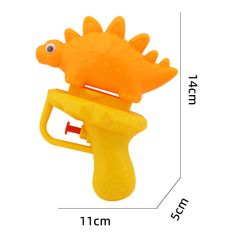 Niños de dibujos animados transfronterizos dinosaurio pistola de agua lucha de agua juguetes de agua de verano niños Prensa de dibujos animados pequeña pistola de agua al por mayor