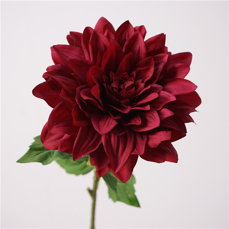 模造花手触り保湿ダリア造花結婚祝い飾り客間食卓に絹布花芸生け花を置く|undefined