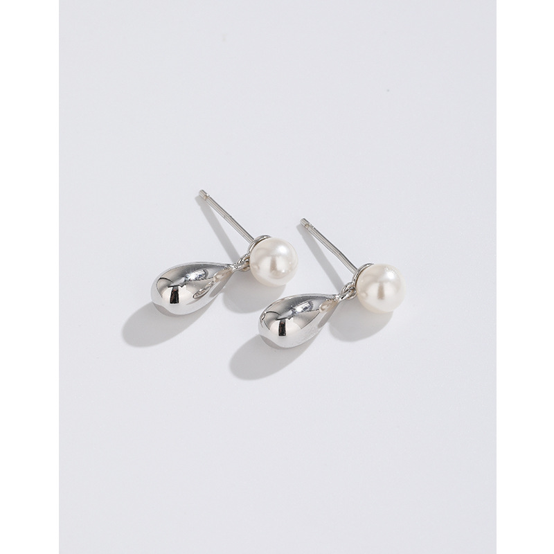 925 plata esterlina gota perla pendientes 2023 nuevos pendientes nicho diseño moda temperamento pendientes de gama alta para las mujeres