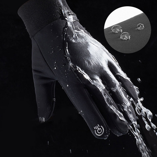 Winter cycling gloves for men and women, velvet warm touch screen outdoor sports gloves, waterproof, windproof and cold-proof cycling gloves