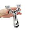 Street Olympic slingshot with flat rubber bands stainless steel