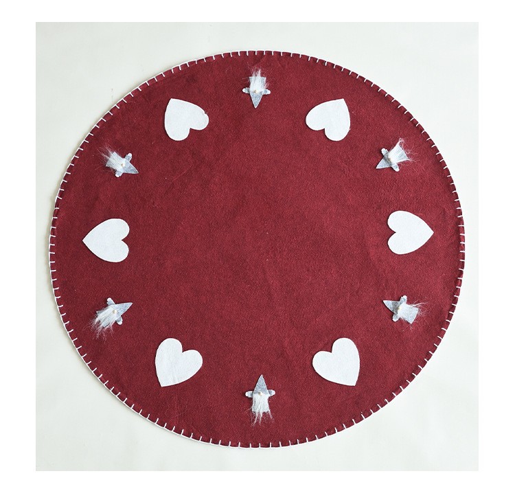 NUCHI Wollfilz Bart Alter Mann - Weihnachtsbaummatte Sockel Dekoration Schürze Rock_voghion.com