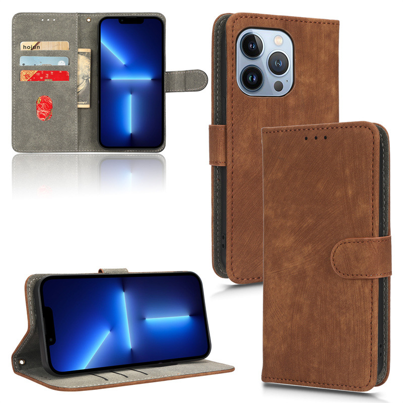 Leder Klapphülle Für Iphone 13 Pro Max Mit Kartenfach_voghion.com