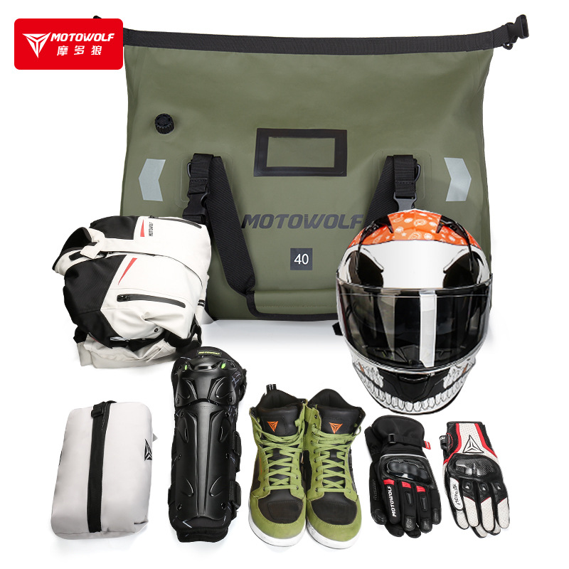 Motocicleta de gran capacidad bolsa de coche motocicleta viaje bolsa impermeable bolsa de almacenamiento mochila bolsa de camping al aire libre bolsa de equipaje