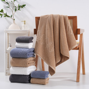 Manufacturer Wholesale Face Towel, Cotton Absorbent, Thickened and Enlarged, Adult Household Towel, Bath Towel, Towel Set