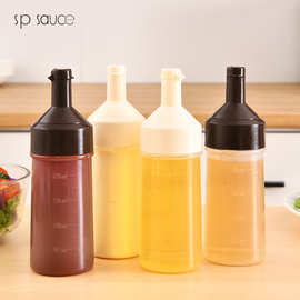 日本spsauce透明挤压番茄酱瓶调料蚝油醋沙拉瓶神器家商用大口径