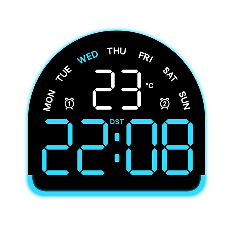 Nuevo reloj electrónico LED de luz de atmósfera reloj multifuncional de iluminación doméstica mostrando la temperatura del reloj de mesa 552