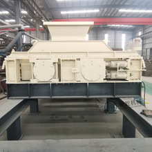 液压对辊破碎机 废玻璃建筑石子石料粉碎机 耀乾玄武石液压制砂机