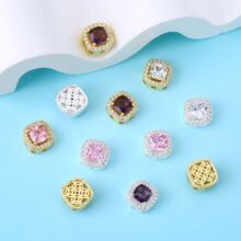 �ķ��ʯ΢��~�18K������ɫ�������DIY������ϬF؛��Ʒ�|���l