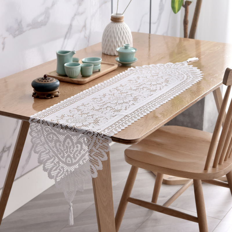 Factory supply in stock direct supply of European ins rectangular placemat decorative tablecloth classic lace tablecloth