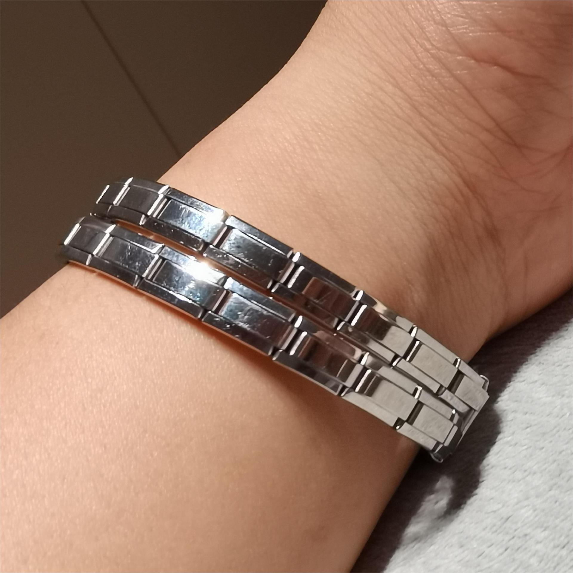 Acier Inoxydable Style Simple Géométrique Polissage Bracelets display picture 5