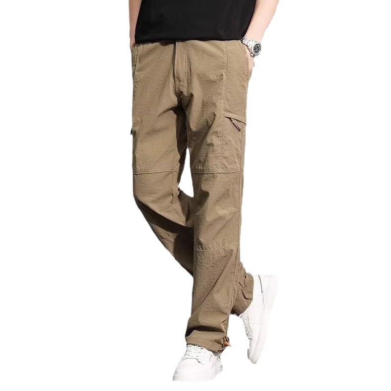 Overalls Men's Summer Sports Charge Pants Men's Thin Outdoor Quick-drying Straight Pants Loose Spring and Summer Casual Pants