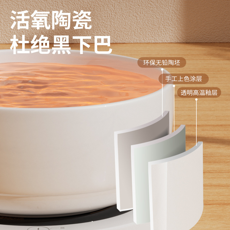 Nuevo tazón de calefacción de cerámica inteligente temperatura constante dispositivo para beber gato mascota tazón de perro tazón anti-seco quema transfronteriza venta al por mayor