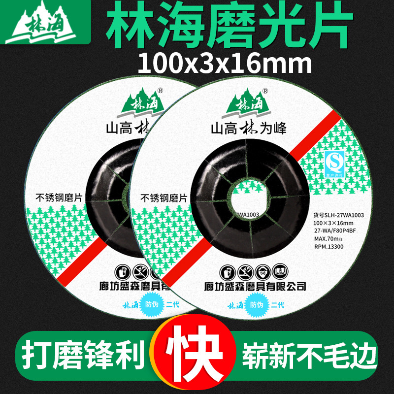 林海サンダ研磨片金属ステンレス魚鱗片100*3*16グラインダー研磨片砥石片|undefined