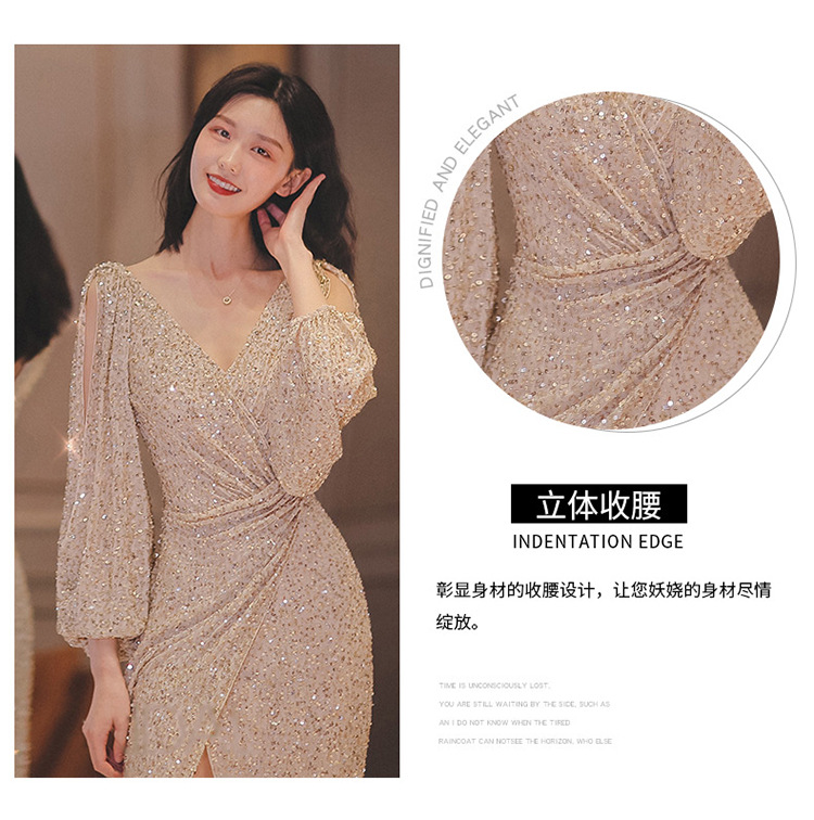 D8698 1710K VÁY ĐẦM LIỀN THÂN DỰ TIỆC NỮ GUSCEZE KIỂU ĐUÔI CÁ THỜI TRANG NỮ G05 SẢN PHẨM MỚI