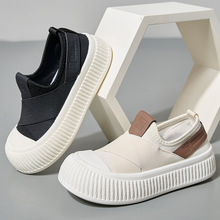 帆布鞋女2023新款小白鞋女潮流学生ins透气休闲百搭时尚厚底单鞋