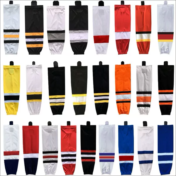 Colorful Patchwork Ice Hockey Leg Socks Ice Hockey Socks Training Socks Multicolor Optional Stock Stable Quality Assurance