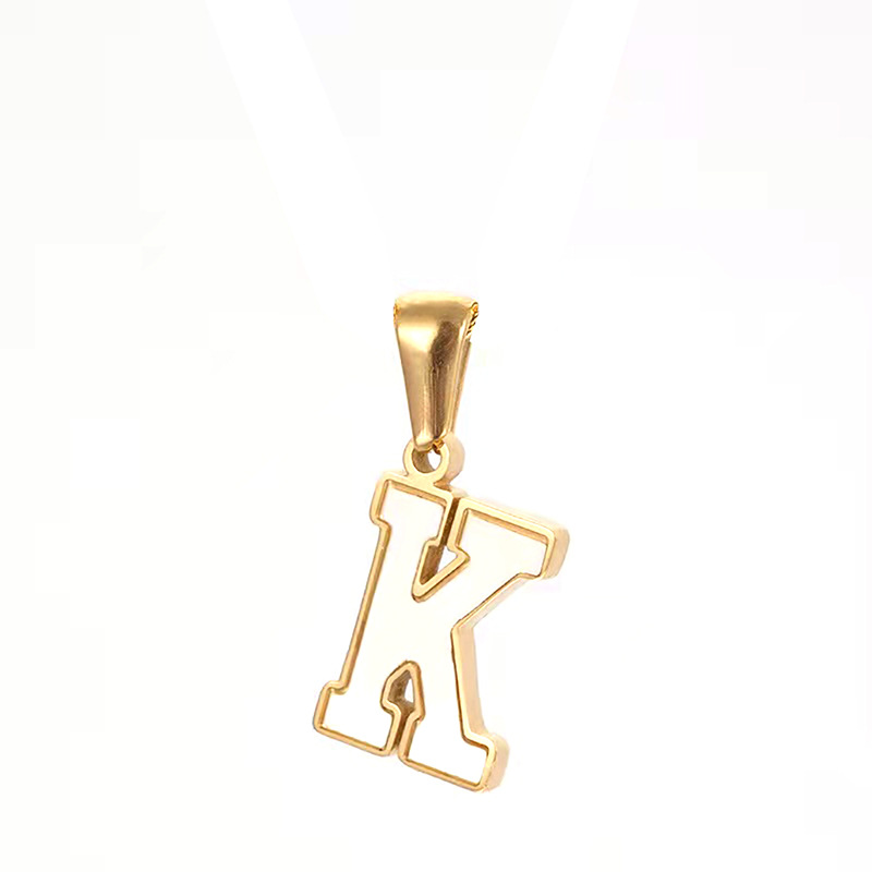 Nicho clásico colgante carta de acero inoxidable transfronteriza fábrica al por mayor europeo y americano ins estilo personalizado todo fósforo collar de moda