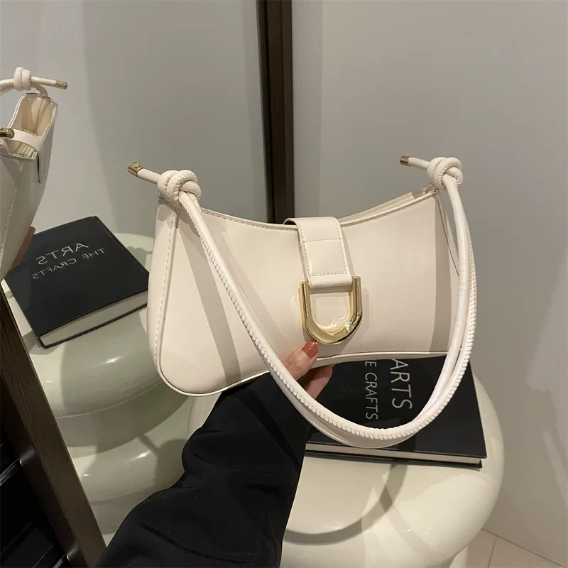 Модный качественный весной портфель подмышки, трендовая сумка-черепаха через плечо, тренд сезона, французский стиль