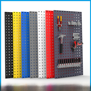 Hole plate square hole hanging plate tool storage wall hook thickened display rack hardware auto parts metal hanging rack