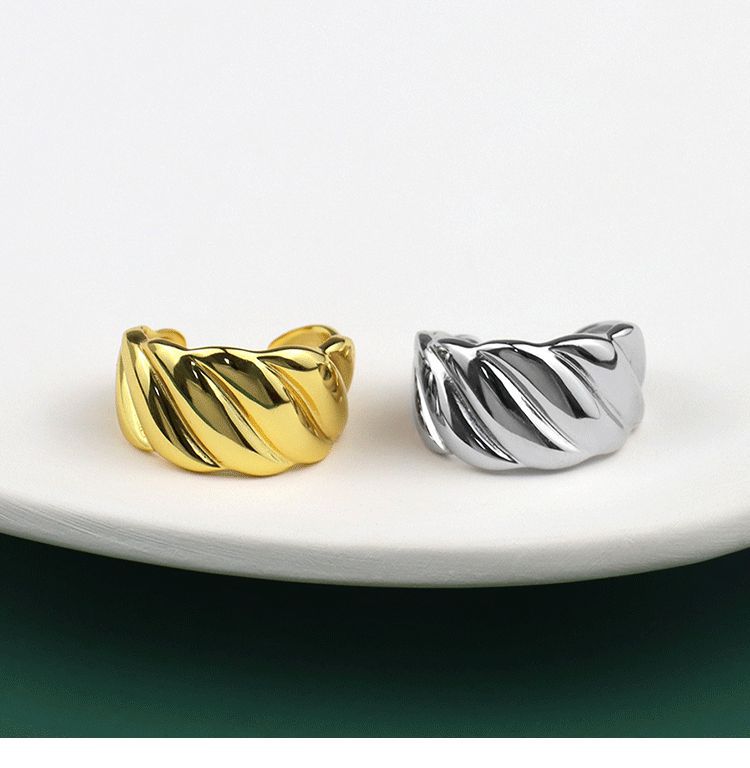 Korean fashion texture wide face ringsimple index finger ring wholesalepicture10