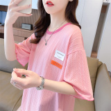 Design Sense Niche Short-sleeved T-shirt Women's Summer 2024 New Loose Korean-style All-match Trendy Short Top