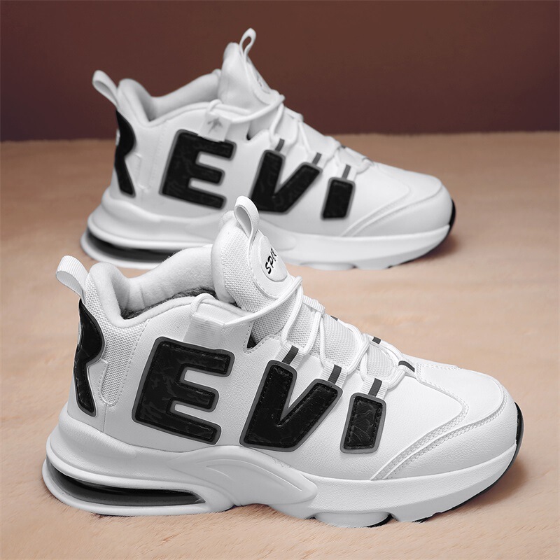 Pippen Basketball Shoes Air Force One Platform Basketball Shoes High-top Men's and Women's Air Cushion Youth Student Sports Shoes