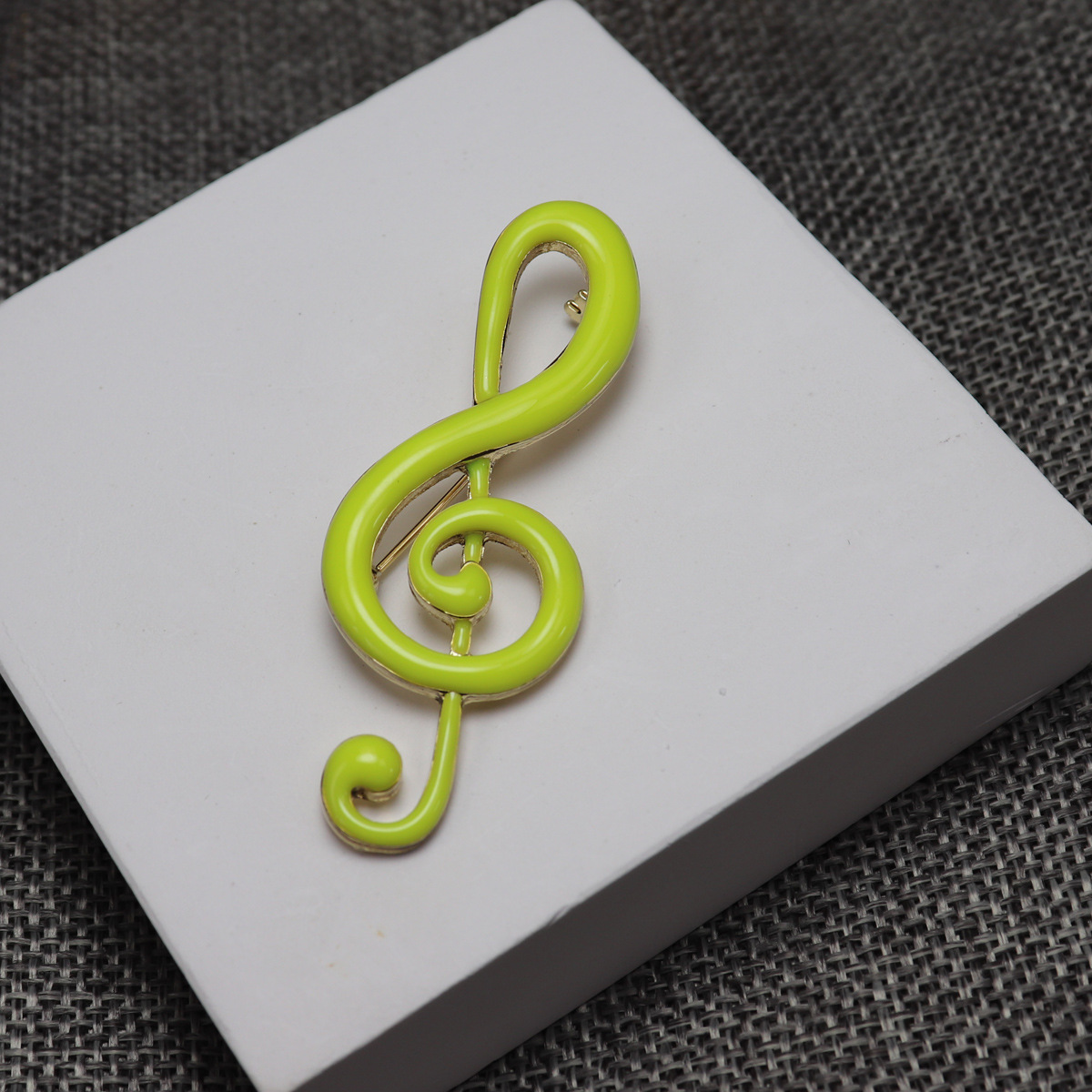 Original Academy Style Multicolor Handmade Enamel Notes Music Student Brooch Corsage Clothing Accessories